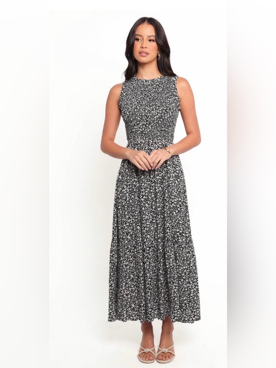 Petal & Pup Dresses & Skirts - Petal and Pup Agatha Midi Dress - Black Floral  - S